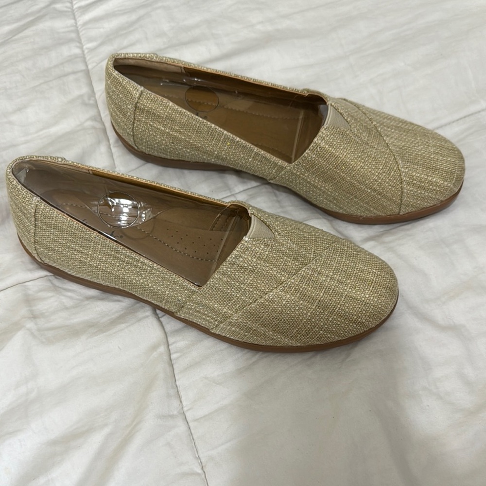 Women's Beige Slip-On Loafers